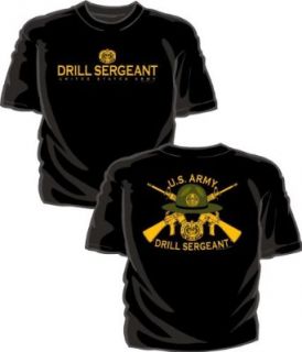 US Army Drill Sergeant T Shirt, XXXL, Black Clothing