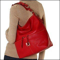 Dooney Bourke Calf Leather Medium Zipper Pocket Sac Bag