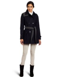 Tommy Hilfiger Womens Belted Trench Coat Clothing
