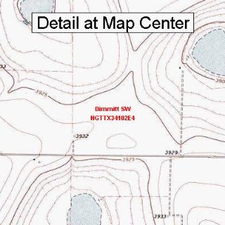 USGS Topographic Quadrangle Map   Dimmitt SW, Texas