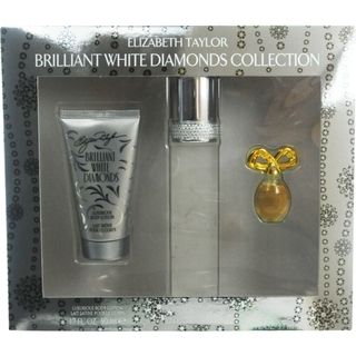 Elizabeth Taylor White Diamonds Brilliant Womens 3 piece Fragrance