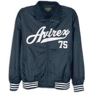 Avirex Mens Baseball Jacket ( sz. XXL, Navy ) Clothing