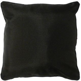 Coussin 40 cm x 40 cm, noir, tissu polyester, rembourrage fibre
