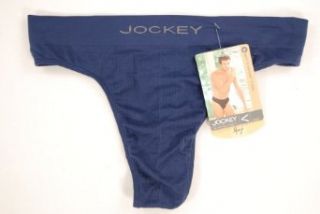 Jockey Next to Nothing Thong Underwear (M Blue) Clothing