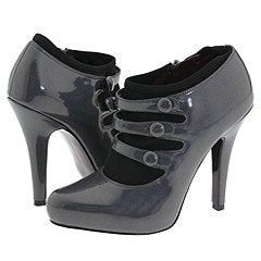 Jessica Simpson Rachella Carbon Irridescent Patent Pumps/Heels   Size