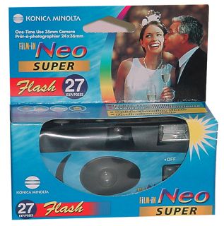Konica Minolta Neo 27 Exp Disposable Flash Camera (100 pk)