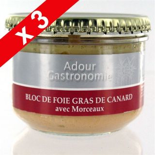 Canard 30% Morceaux par 3   Achat / Vente FOIE GRAS Bloc Foie Gras 30