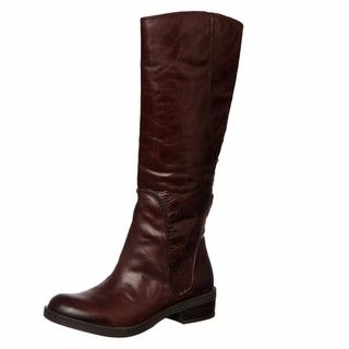 Jessica Simpson Womens Victorya Dark Brown Leather Boots FINAL SALE