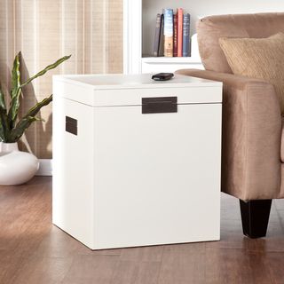 Barclay White Trunk End Table