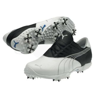 Puma Mens Course Saddle Whilte/ Black/ Silver Golf Shoes