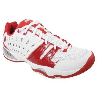 T22 Women`s Team Tennis Shoes White Red 11 Red