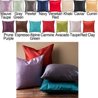 Decorative Chic Removable Cover 18 inch Square Solid Pillow