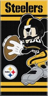 Steelers Mickey Mouse Beach Towel 30 X 60