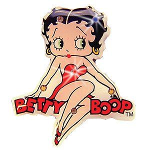 Flashing Betty Boop Collectible Pin   Betty Sitting on