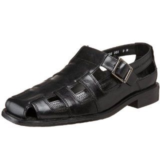 Stacy Adams Mens Grenada Sandal,Black,7.5 M US Shoes