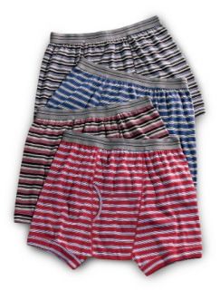 Harbor Bay Big & Tall 2 Pack Stripe Boxer Briefs: Clothing