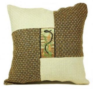 Embroidered Orange Pillow Sham: Clothing