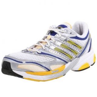 adidas Womens Boston Running Shoe,White/Yellow/Blue,6 M US: Clothing