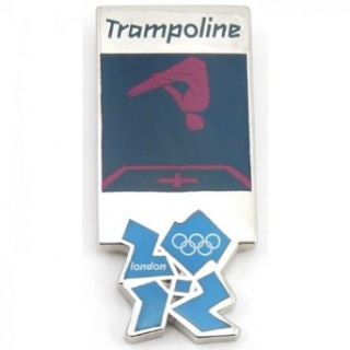 2012 Olympics Trampoline Pictogram Pin Clothing