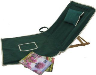 Solid Wood & Canvas Folding Beach Chair: Sports & Outdoors