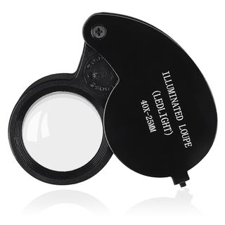BasAcc 40X Magnifying Glass with LED Light