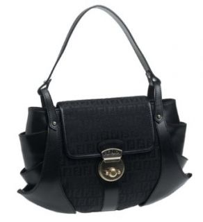 Fendi Womens Compilation Handbag, Nero Clothing