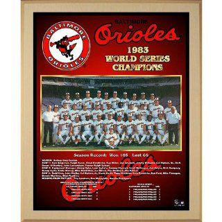 Healy Baltimore Orioles 1983 World Series Team Picture