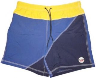 Mens Nautica Swim Trunks Bathing Suit Blue/Yellow Size