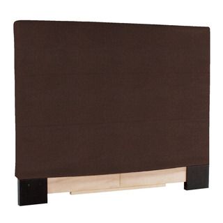 Slip covered King size Brown Faux Leather Headboard