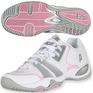 Prince T10 Tennis Shoes (Womens) White/Pink, 6.5: Shoes