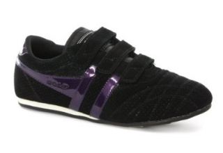 Gola Zoom Black/Purple Womens Sneakers, Size 10 Shoes