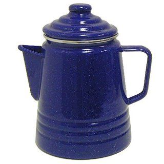 Coleman 9 Cup Coffee Enamelware Percolator (Blue) Sports