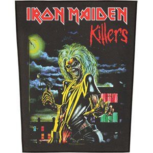Rockabilia Iron Maiden Killers Back Patch Clothing
