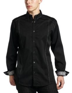 Roar Mens Encourage Shirt, Black, Medium Clothing
