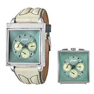 Asics Mens Mint Green Dial Chronograph Watch