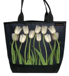 Harold Feinstein Large White Tulips Shopper Tote Bag