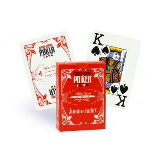 Cartes WSOP Main Event acetate (rouge)   Jeu de 54 cartes World Series