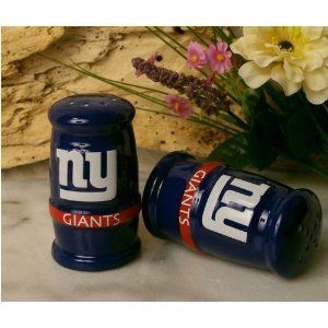 New York Giants Ceramic Salt & Pepper Shaker Set Sports