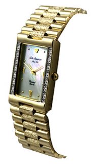 Jules Jurgensen Womens 18 Diamond Goldtone Watch
