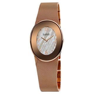 August Steiner Womens Quartz Oval Mesh Bracelet Watch