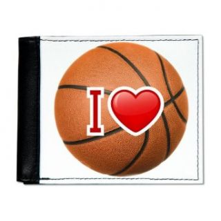 Artsmith, Inc. Mens Wallet Billfold I Love Basketball