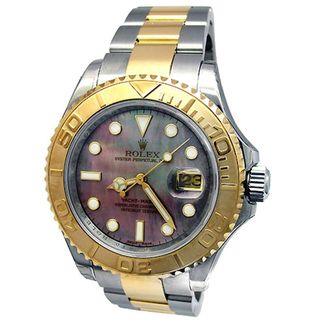Pre owned Rolex Mens 18k Gold and Steel Oyster Perpetual Yachtmaster