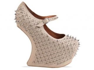 Jeffrey Campbell Prickly Beige Silver SIZE 9 Shoes