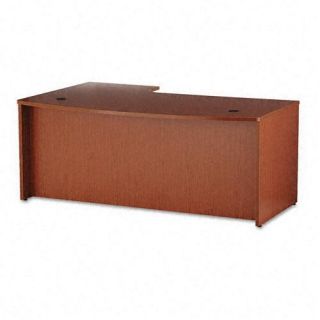 Basyx BL Laminate Bow Front Desk with Extension