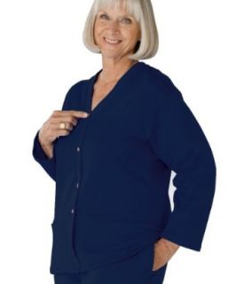 Adaptive Open Back Fleece Cardigan Clothing