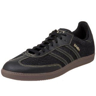 com adidas Originals Mens Samba Sneaker,Black/Black/Gold,11 M Shoes