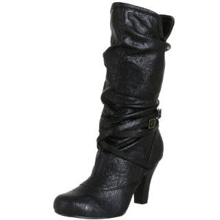 Madden Girl Womens Singerr Mid Shaft Boot,Black Paris,7.5 M US Shoes