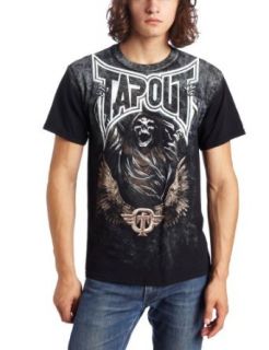 TapouT Mens Everliving Tee, Black, X Large Clothing