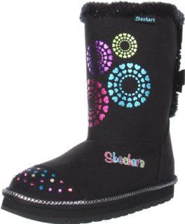 Twinkle Toes Keepsakes Baby Bow Girls Boots Black/Multi 3: Shoes