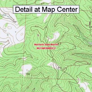 USGS Topographic Quadrangle Map   Norfork Dam North